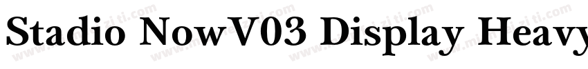 Stadio NowV03 Display Heavy字体转换